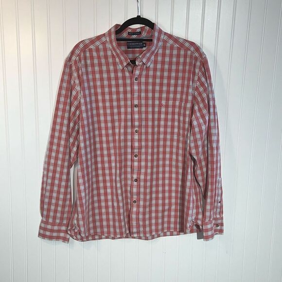 Fish Hippie Solace Collection Button Down Shirt Men’s XLarge Check Long Sleeve - Picture 1 of 7